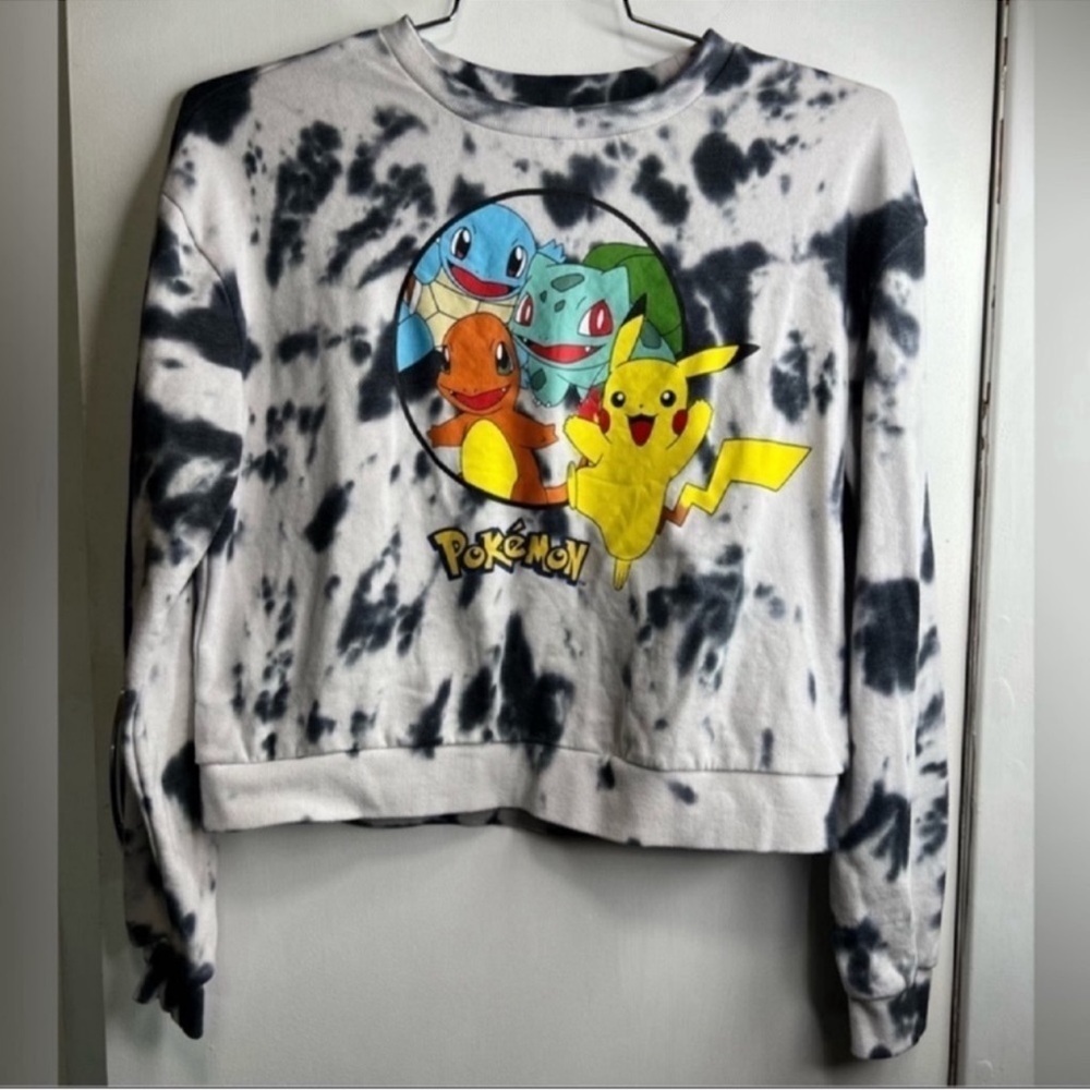 Pokémon Graphic Sweatshirt Pullover Tie Dye